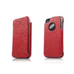  Capdase Capparel Protective Case Forme Red/Black for iPhone 4/4S (CPIH4-1091)